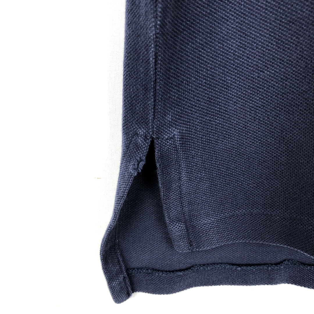 Ralph Lauren POLO RALPH LAUREN CUSTOM FIT short sleeve polo shirt men's size L cotton navy blue type Vintage Second Hand
