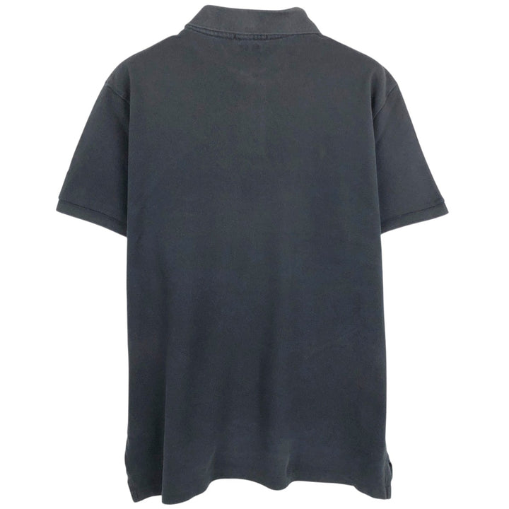 Ralph Lauren POLO RALPH LAUREN CUSTOM SLIM FIT short sleeve polo shirt, men's size L cotton black type Vintage Second Hand