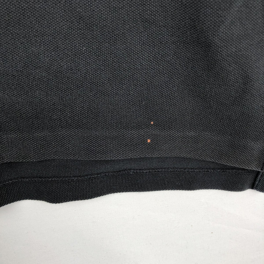Ralph Lauren POLO RALPH LAUREN CUSTOM SLIM FIT short sleeve polo shirt, men's size L cotton black type Vintage Second Hand