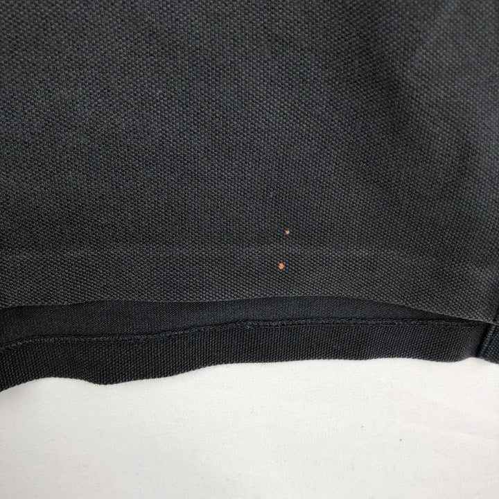 Ralph Lauren POLO RALPH LAUREN CUSTOM SLIM FIT short sleeve polo shirt, men's size L cotton black type Vintage Second Hand