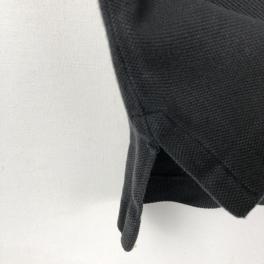 Ralph Lauren POLO RALPH LAUREN CUSTOM SLIM FIT short sleeve polo shirt, men's size L cotton black type Vintage Second Hand