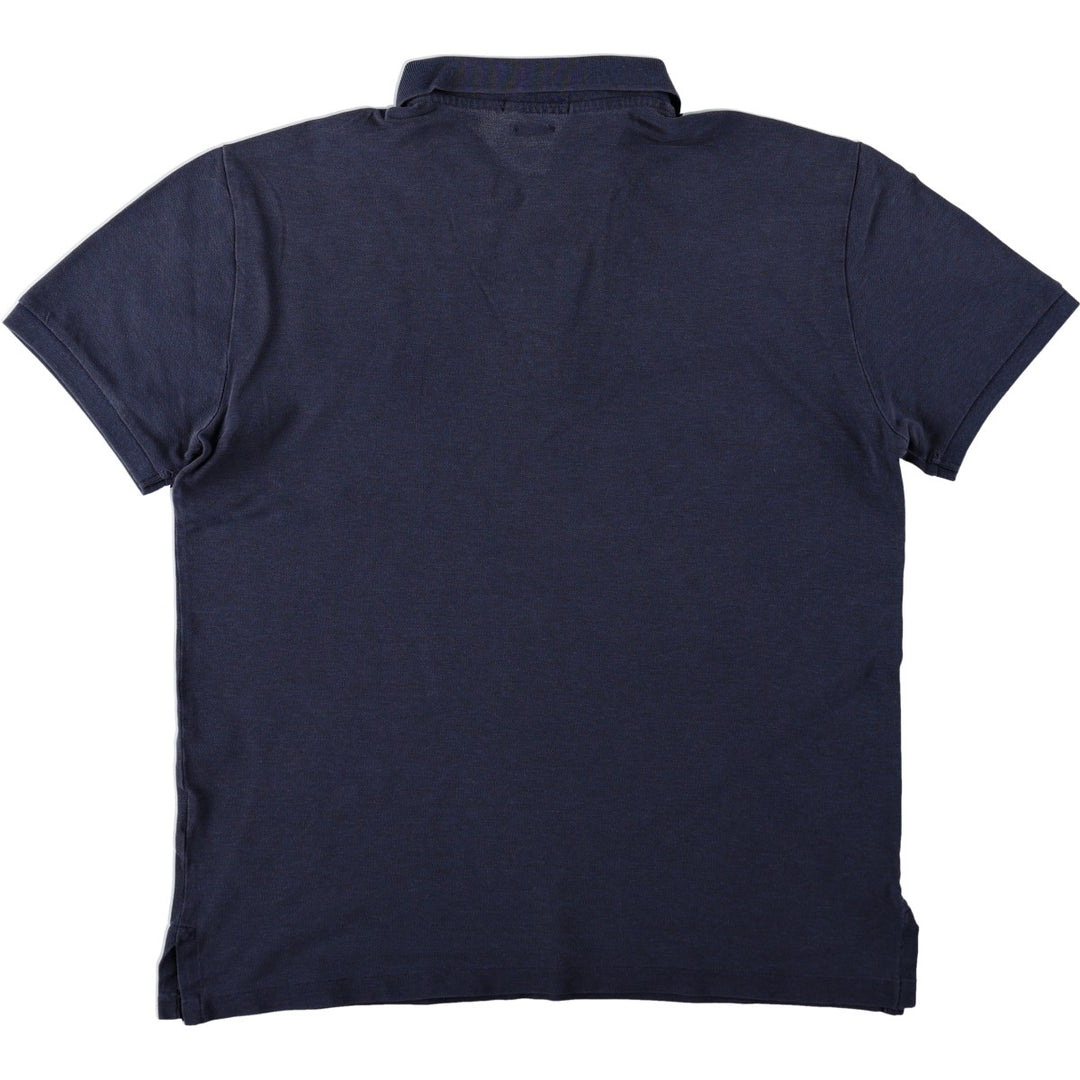 Ralph Lauren POLO RALPH LAUREN SLIM FIT STRETCH MESH Short-Sleeve Polo Shirt, Men's Size L (approx.) unclear navy blue type Vintage Second Hand