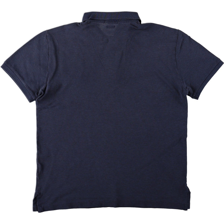 Ralph Lauren POLO RALPH LAUREN SLIM FIT STRETCH MESH Short-Sleeve Polo Shirt, Men's Size L (approx.) unclear navy blue type Vintage Second Hand