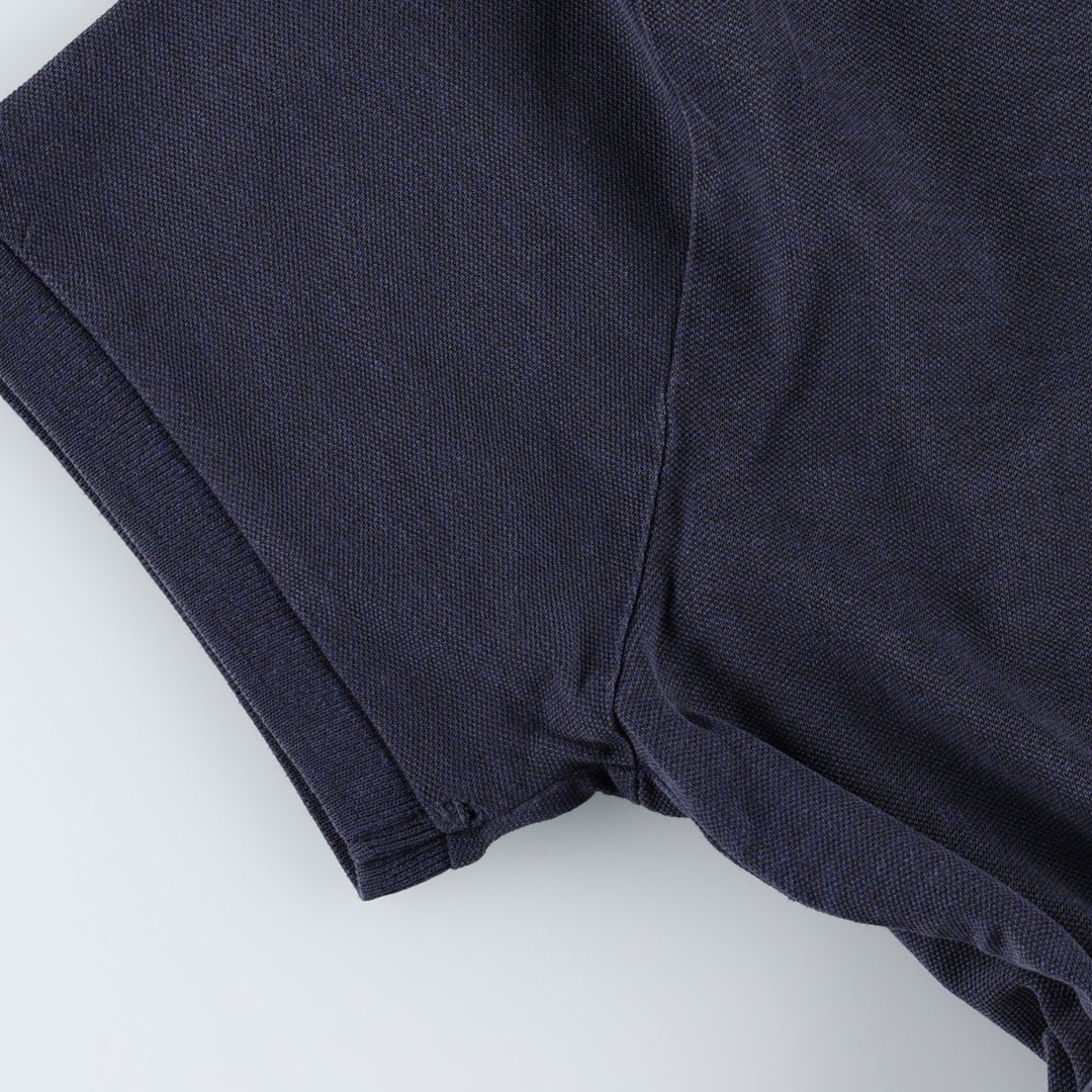 Ralph Lauren POLO RALPH LAUREN SLIM FIT STRETCH MESH Short-Sleeve Polo Shirt, Men's Size L (approx.) unclear navy blue type Vintage Second Hand