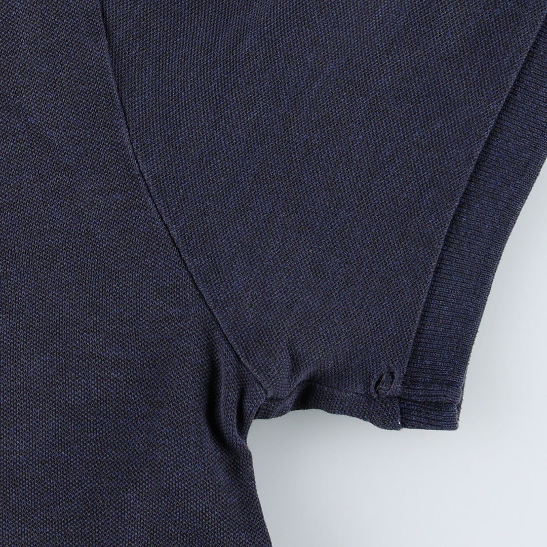Ralph Lauren POLO RALPH LAUREN SLIM FIT STRETCH MESH Short-Sleeve Polo Shirt, Men's Size L (approx.) unclear navy blue type Vintage Second Hand