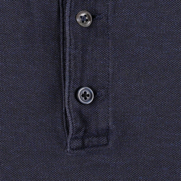 Ralph Lauren POLO RALPH LAUREN SLIM FIT STRETCH MESH Short-Sleeve Polo Shirt, Men's Size L (approx.) unclear navy blue type Vintage Second Hand