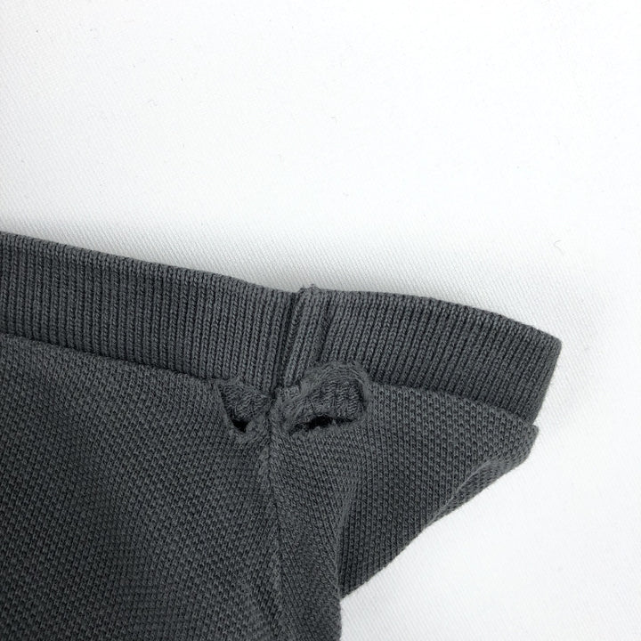 Ralph Lauren POLO RALPH LAUREN SLIM FIT short sleeve polo shirt, men's size L cotton Charcoal Vintage Second Hand