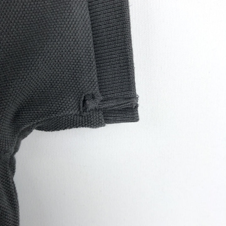 Ralph Lauren POLO RALPH LAUREN SLIM FIT short sleeve polo shirt, men's size L cotton Charcoal Vintage Second Hand