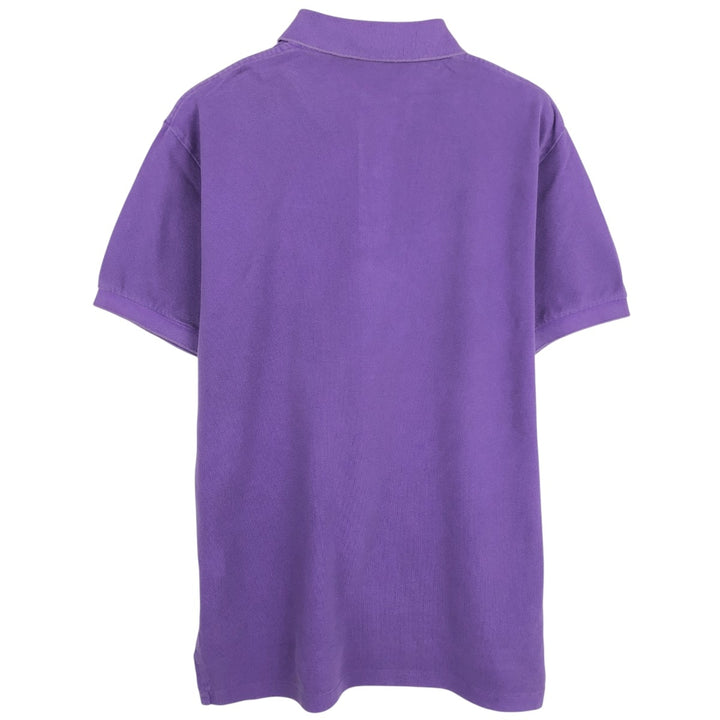 Ralph Lauren POLO RALPH LAUREN short sleeve polo shirt, men's size M cotton purple type Vintage Second Hand