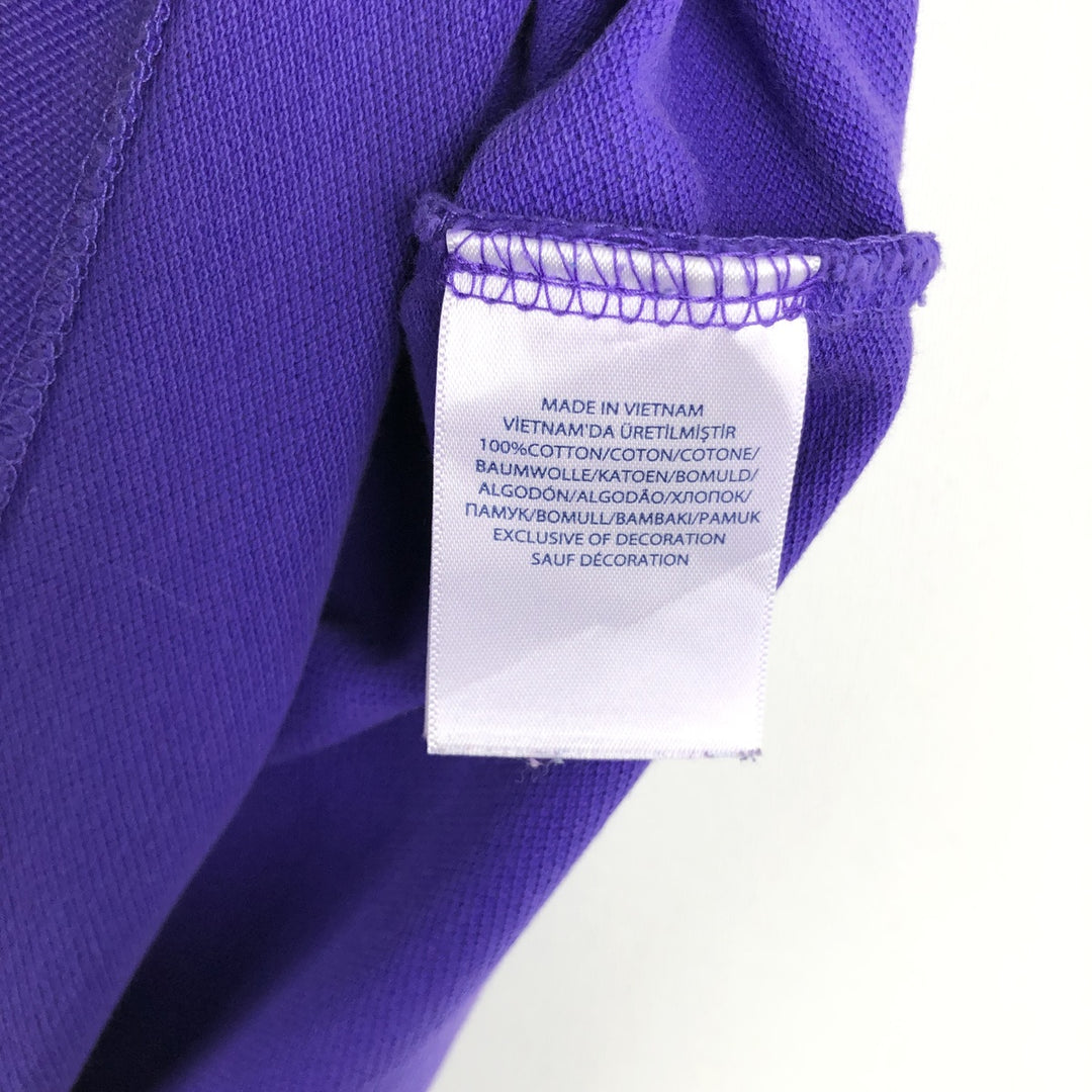 Ralph Lauren POLO RALPH LAUREN short sleeve polo shirt, men's size M cotton purple type Vintage Second Hand