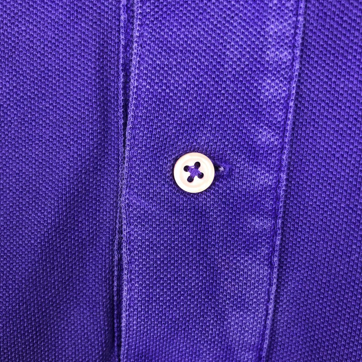 Ralph Lauren POLO RALPH LAUREN short sleeve polo shirt, men's size M cotton purple type Vintage Second Hand