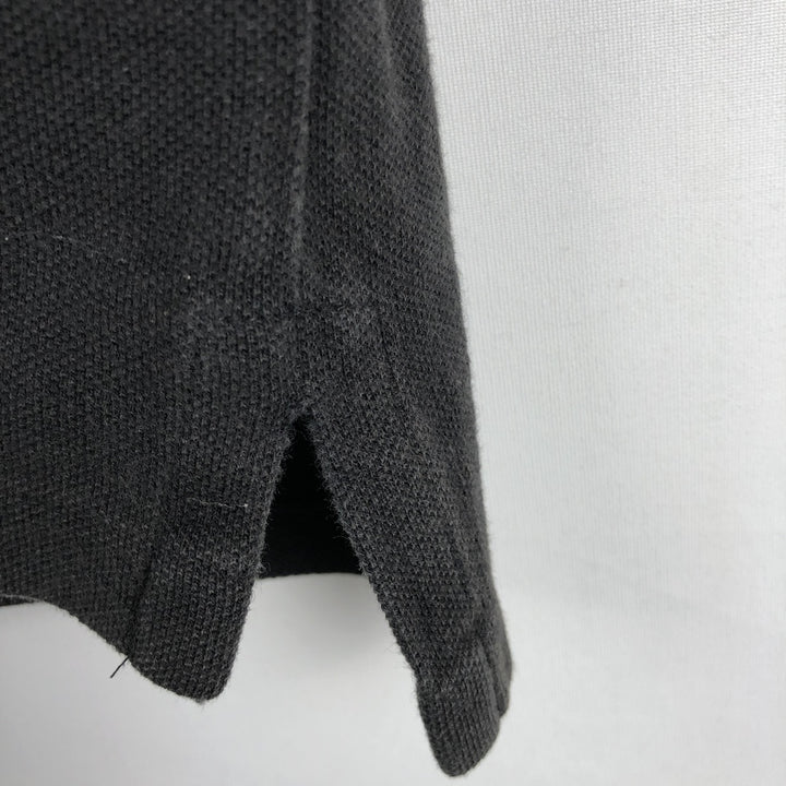 Ralph Lauren POLO RALPH LAUREN SLIM FIT short sleeve polo shirt, men's size L cotton black type Vintage Second Hand