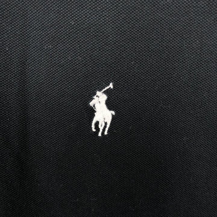 Ralph Lauren POLO RALPH LAUREN SLIM FIT STRETCH MESH Short-Sleeve Polo Shirt, Men's Size L (approx.) cotton black type Vintage Second Hand