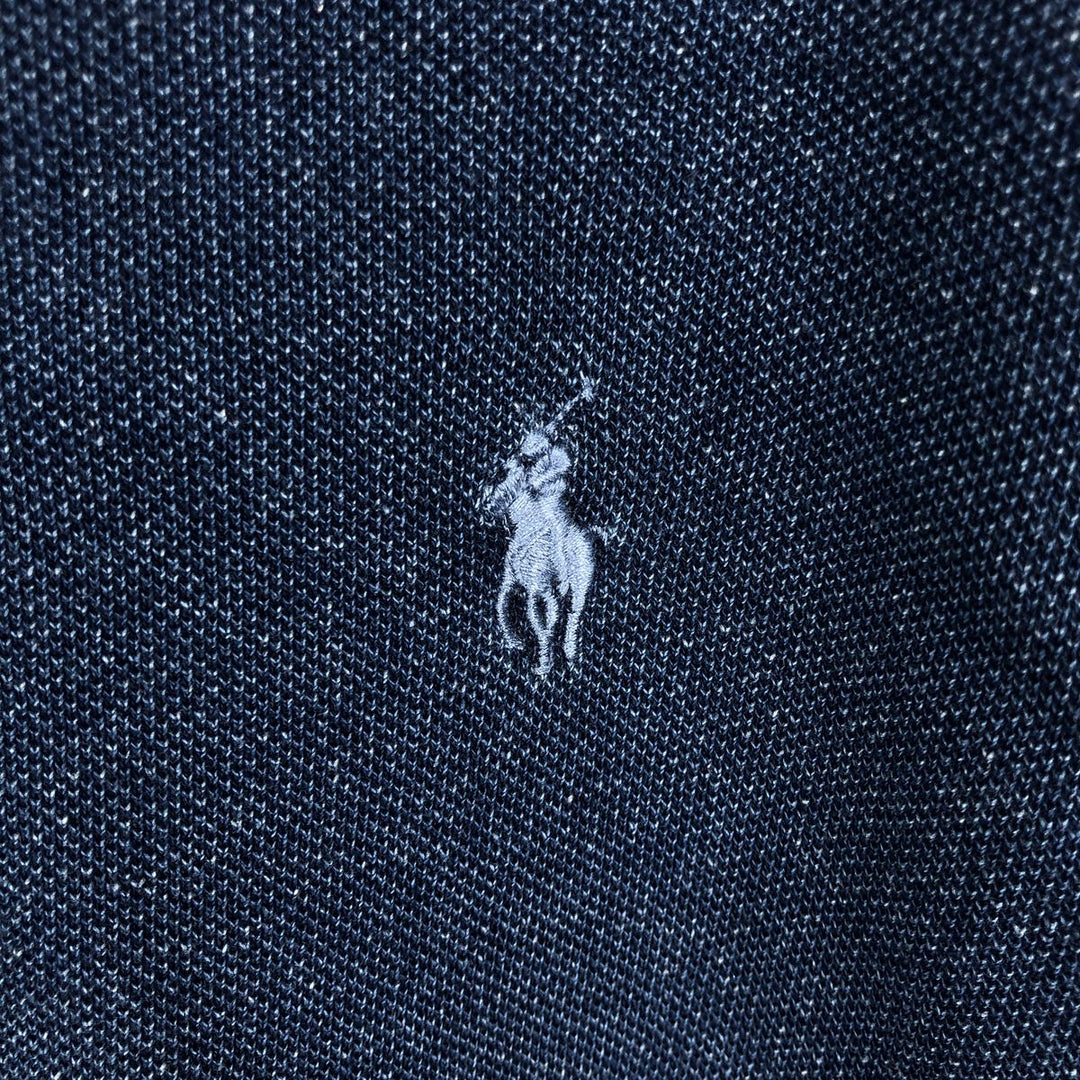 Ralph Lauren POLO RALPH LAUREN CLASSIC FIT short sleeve polo shirt men's XXL equivalent cotton navy blue type Vintage Second Hand