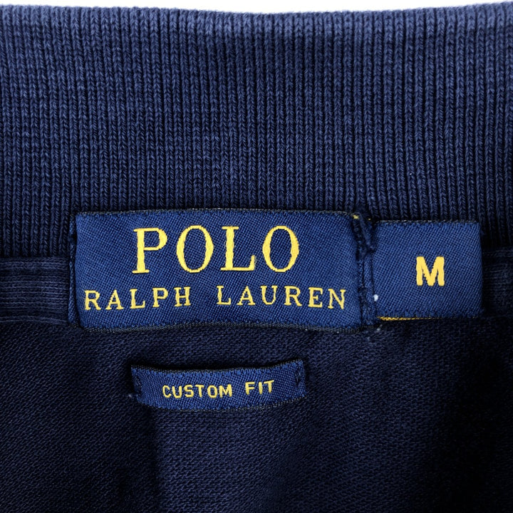 Ralph Lauren POLO RALPH LAUREN CUSTOM FIT short sleeve polo shirt men's M equivalent cotton navy blue type Vintage Second Hand