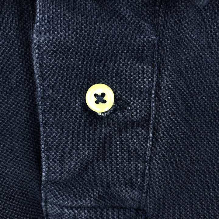 Ralph Lauren POLO RALPH LAUREN CUSTOM FIT short sleeve polo shirt men's M equivalent cotton navy blue type Vintage Second Hand