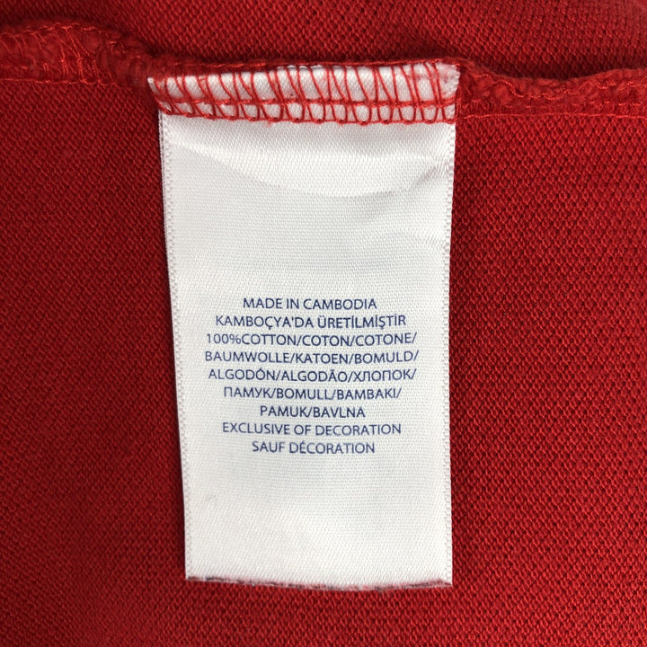 Ralph Lauren POLO RALPH LAUREN CLASSIC FIT short sleeve polo shirt for men size L cotton red type Vintage Second Hand