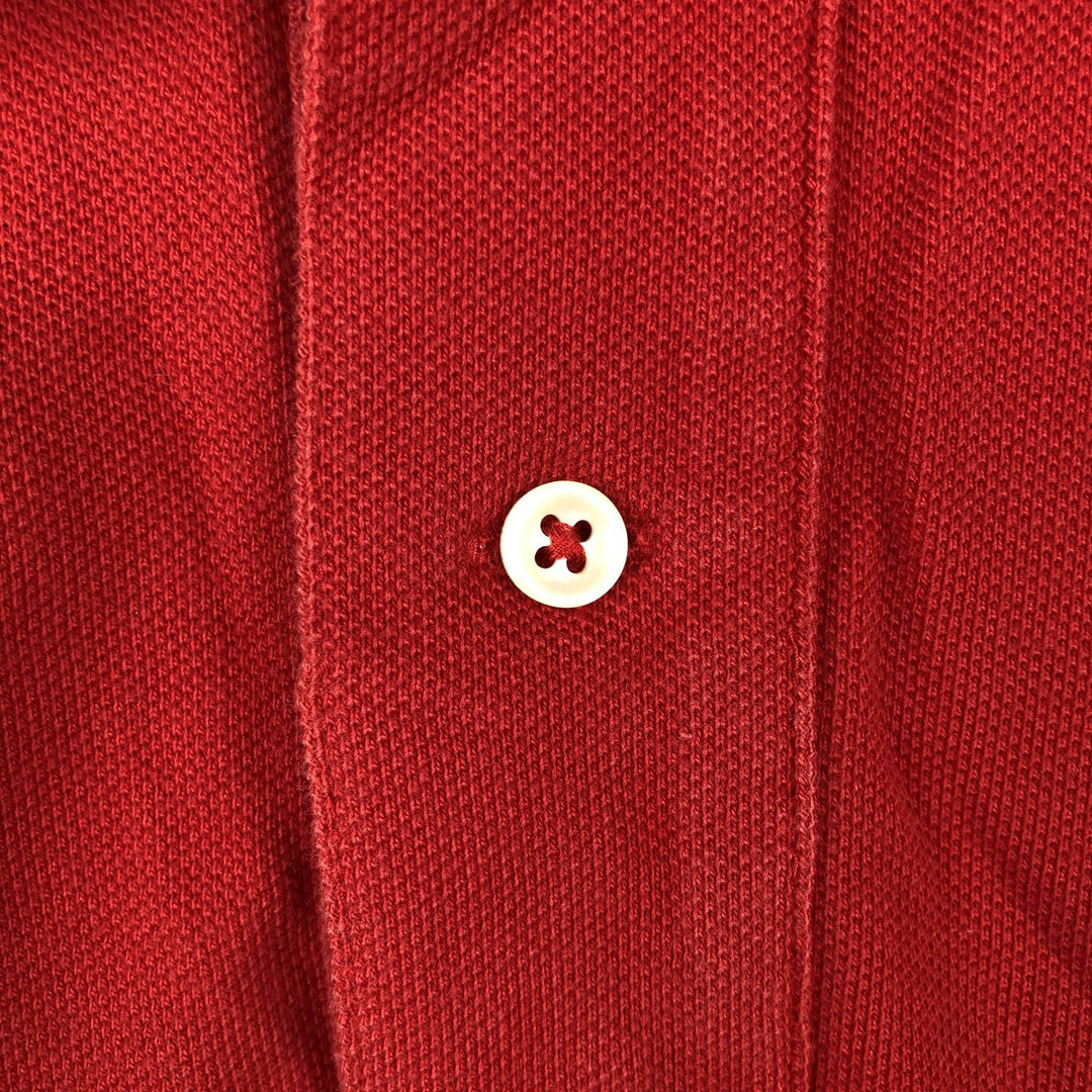 Ralph Lauren POLO RALPH LAUREN CLASSIC FIT short sleeve polo shirt for men size L cotton red type Vintage Second Hand