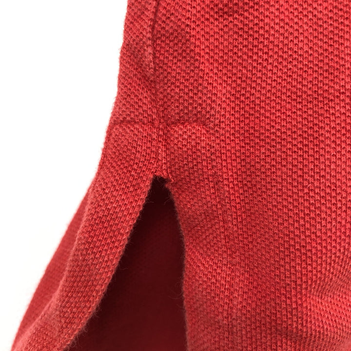 Ralph Lauren POLO RALPH LAUREN CLASSIC FIT short sleeve polo shirt for men size L cotton red type Vintage Second Hand