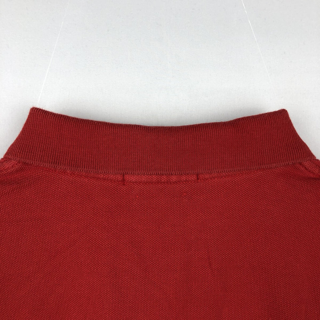 Ralph Lauren POLO RALPH LAUREN CLASSIC FIT short sleeve polo shirt for men size L cotton red type Vintage Second Hand