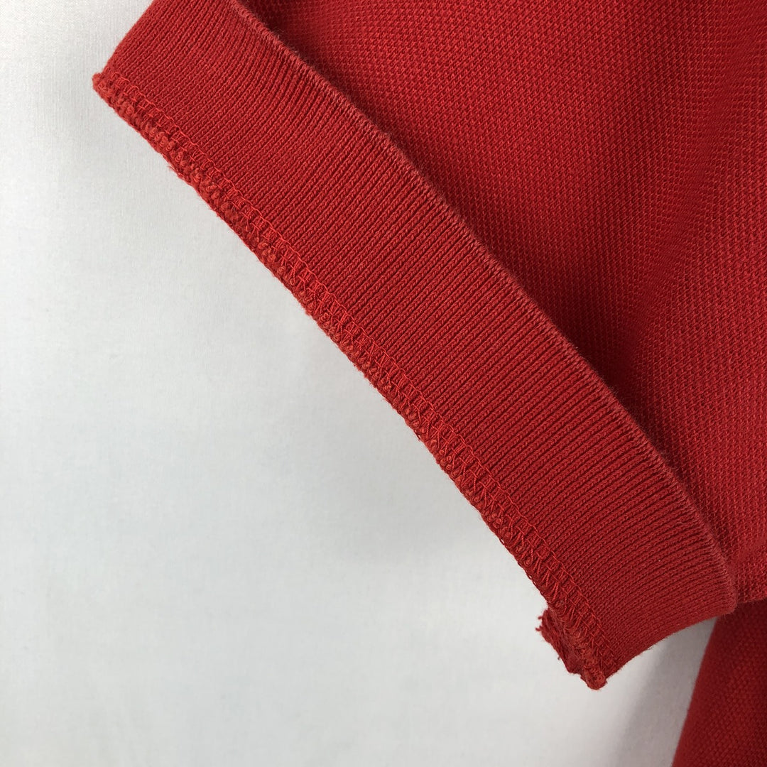 Ralph Lauren POLO RALPH LAUREN CLASSIC FIT short sleeve polo shirt for men size L cotton red type Vintage Second Hand
