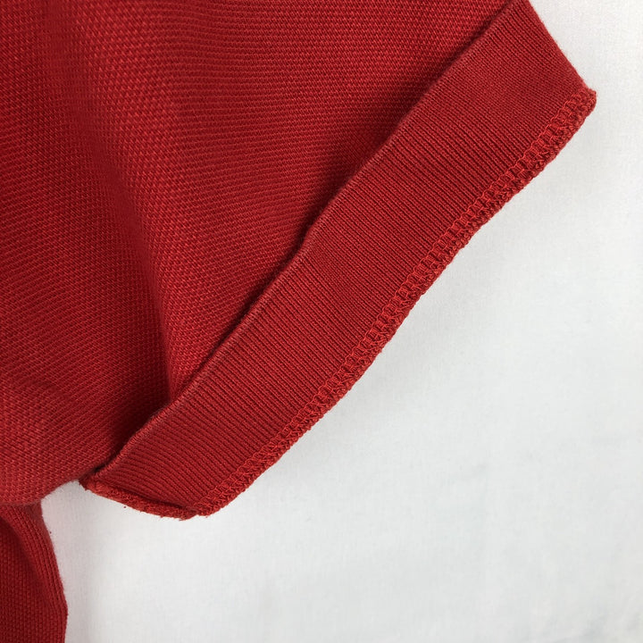 Ralph Lauren POLO RALPH LAUREN CLASSIC FIT short sleeve polo shirt for men size L cotton red type Vintage Second Hand