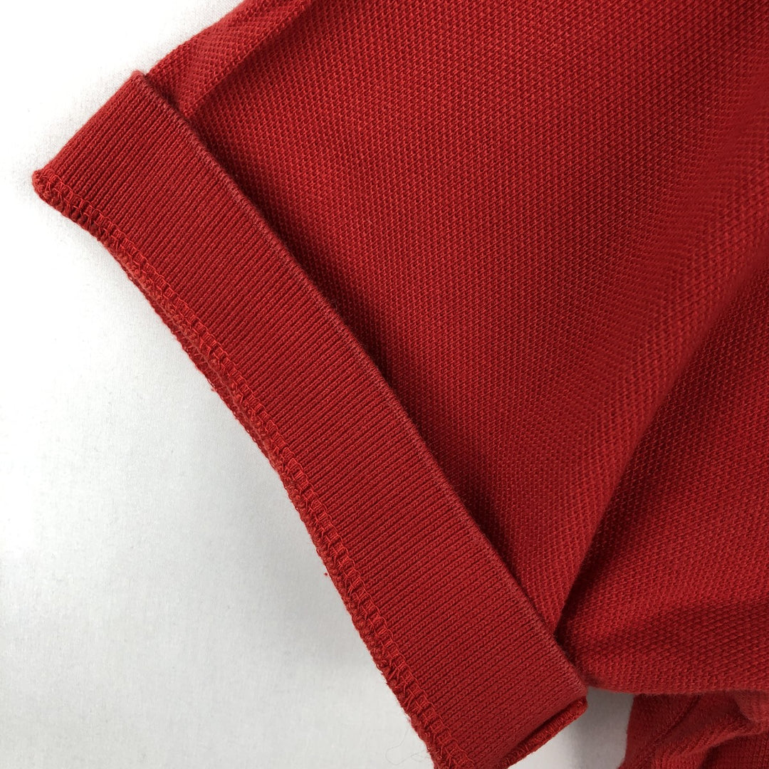 Ralph Lauren POLO RALPH LAUREN CLASSIC FIT short sleeve polo shirt for men size L cotton red type Vintage Second Hand