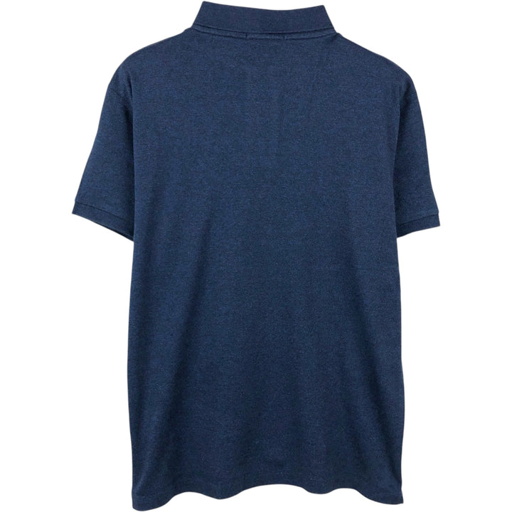 Ralph Lauren POLO RALPH LAUREN CUSTOM SLIM FIT short sleeve polo shirt men's size M cotton navy blue type Vintage Second Hand