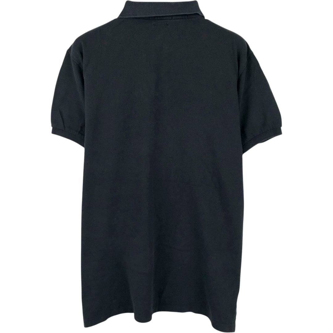 Ralph Lauren POLO RALPH LAUREN CUSTOM FIT short sleeve polo shirt men's size L cotton black type Vintage Second Hand