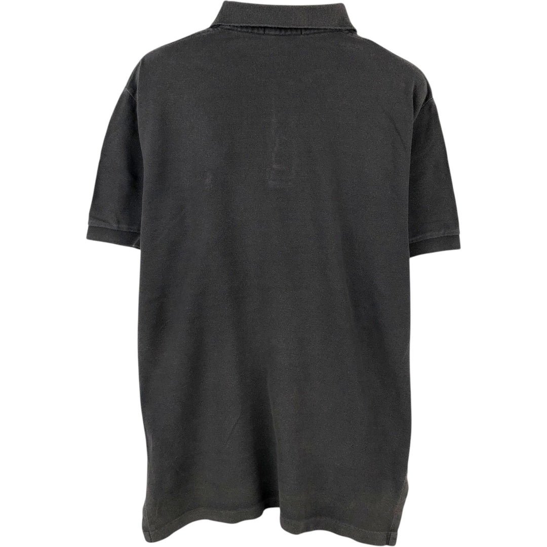 Ralph Lauren POLO RALPH LAUREN short sleeve polo shirt, men's size M cotton Charcoal Vintage Second Hand