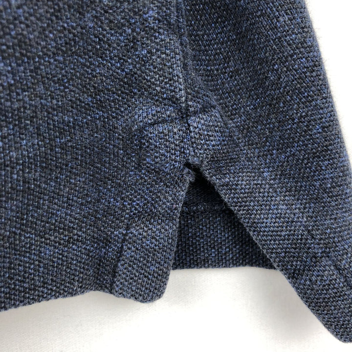 Ralph Lauren POLO RALPH LAUREN SLIM FIT short sleeve polo shirt, men's size M cotton navy blue type Vintage Second Hand