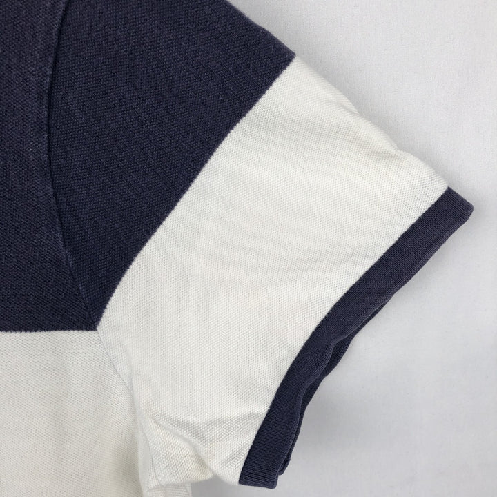 Ralph Lauren POLO RALPH LAUREN CUSTOM SLIM FIT short sleeve polo shirt men's XL equivalent cotton navy blue type Vintage Second Hand