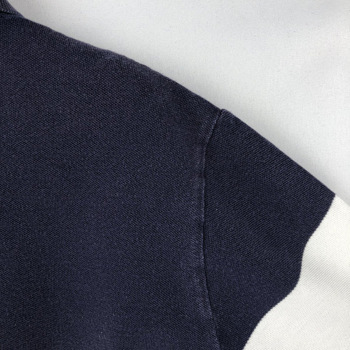 Ralph Lauren POLO RALPH LAUREN CUSTOM SLIM FIT short sleeve polo shirt men's XL equivalent cotton navy blue type Vintage Second Hand