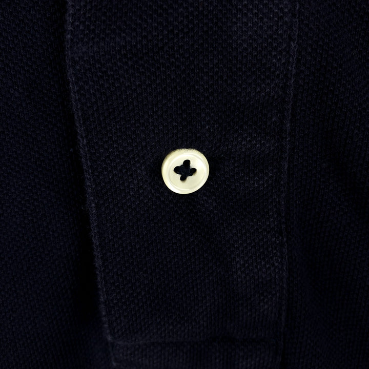 Ralph Lauren POLO RALPH LAUREN CLASSIC FIT short sleeve polo shirt men's XL equivalent cotton navy blue type Vintage Second Hand