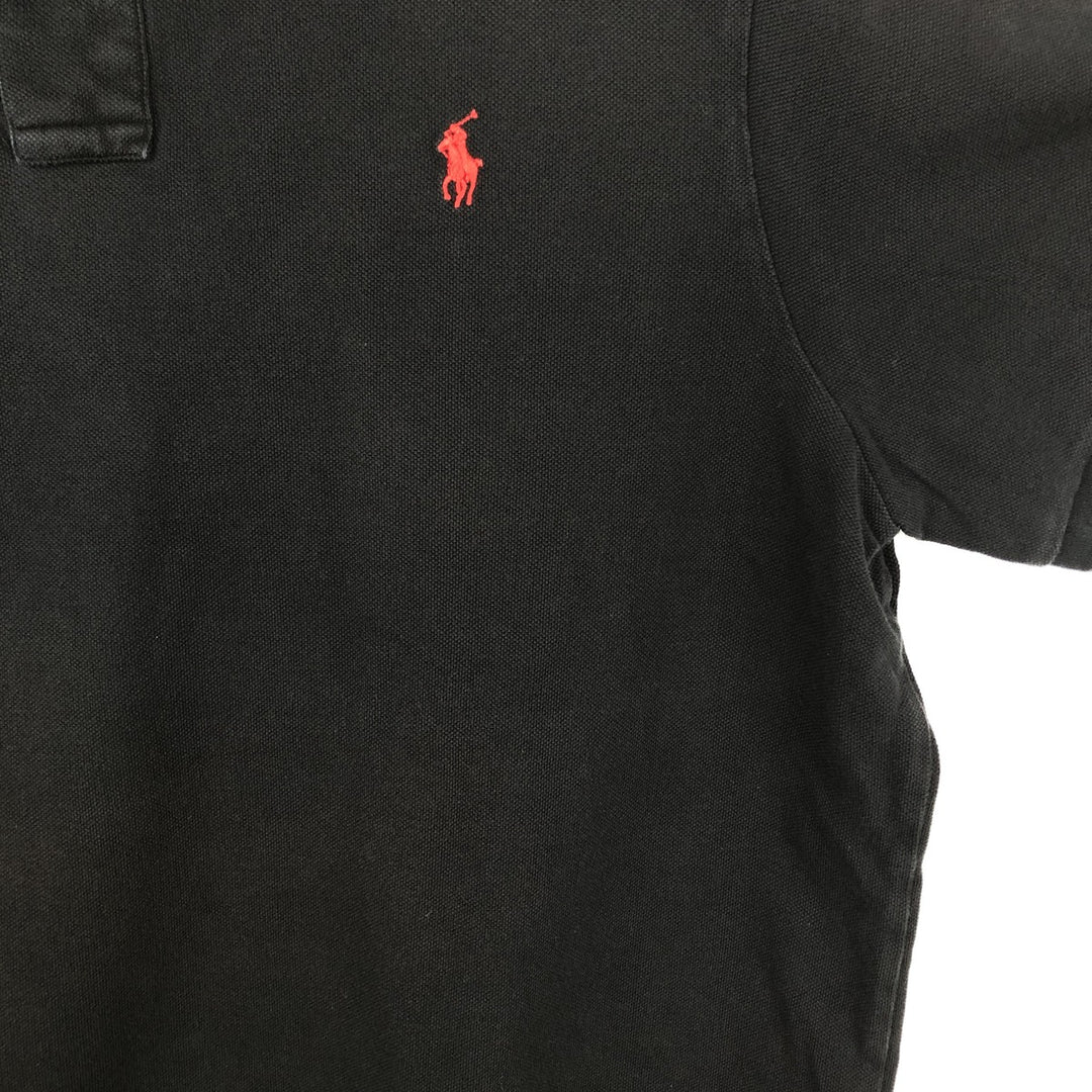 Ralph Lauren POLO RALPH LAUREN CLASSIC FIT short sleeve polo shirt men's XL equivalent cotton black type Vintage Second Hand