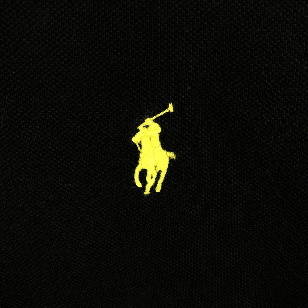 Ralph Lauren POLO RALPH LAUREN CUSTOM FIT short sleeve polo shirt men's XL equivalent cotton black type Vintage Second Hand