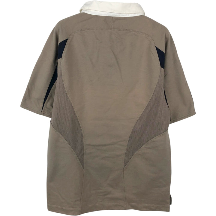 Nike FFR French Rugby Federation Short-Sleeve Rugby Shirt, Men's Size S (approx.) cotton beige type brown Vintage Second Hand