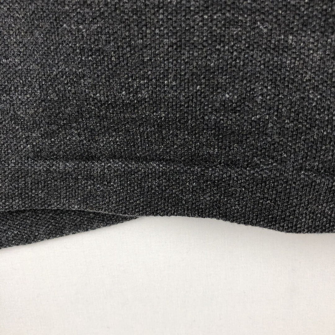 Ralph Lauren POLO RALPH LAUREN CUSTOM SLIM FIT short sleeve polo shirt, men's size L cotton Charcoal Vintage Second Hand