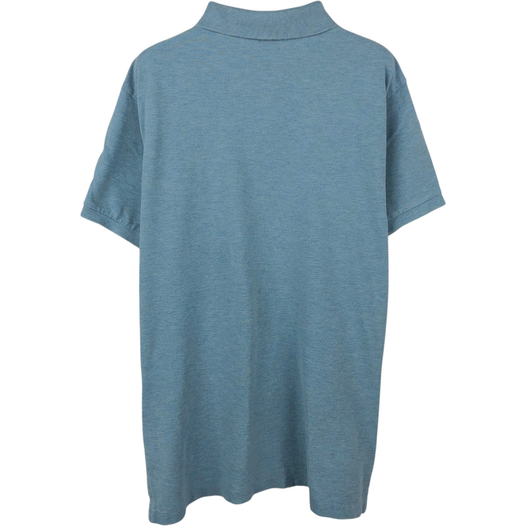 Ralph Lauren POLO RALPH LAUREN CUSTOM FIT short sleeve polo shirt men's size L cotton Blue type light blue Vintage Second Hand