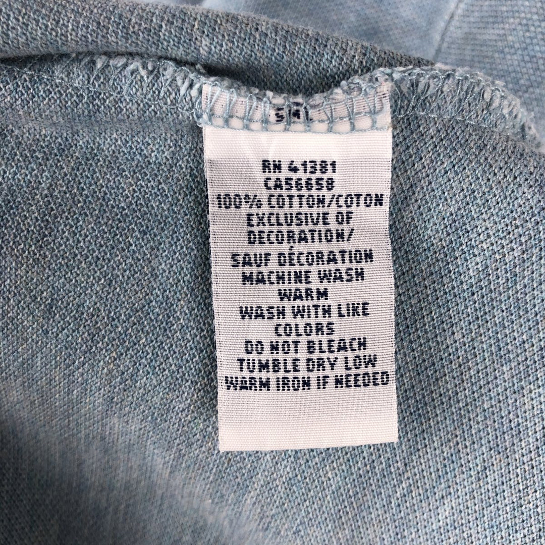 Ralph Lauren POLO RALPH LAUREN CUSTOM FIT short sleeve polo shirt men's size L cotton Blue type light blue Vintage Second Hand