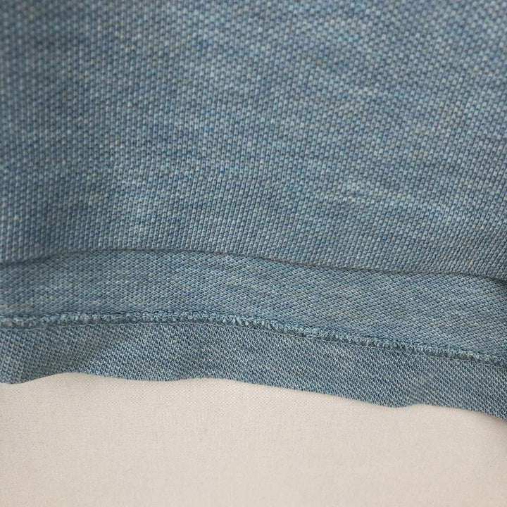 Ralph Lauren POLO RALPH LAUREN CUSTOM FIT short sleeve polo shirt men's size L cotton Blue type light blue Vintage Second Hand