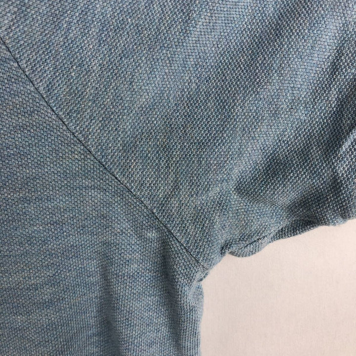 Ralph Lauren POLO RALPH LAUREN CUSTOM FIT short sleeve polo shirt men's size L cotton Blue type light blue Vintage Second Hand