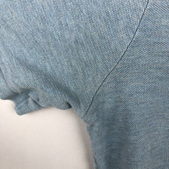 Ralph Lauren POLO RALPH LAUREN CUSTOM FIT short sleeve polo shirt men's size L cotton Blue type light blue Vintage Second Hand