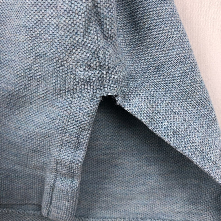 Ralph Lauren POLO RALPH LAUREN CUSTOM FIT short sleeve polo shirt men's size L cotton Blue type light blue Vintage Second Hand