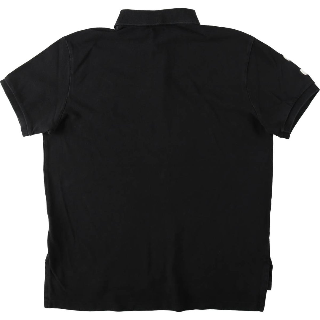 Ralph Lauren POLO RALPH LAUREN CUSTOM FIT Big Pony Short Sleeve Polo Shirt Men's L size cotton black type Vintage Second Hand