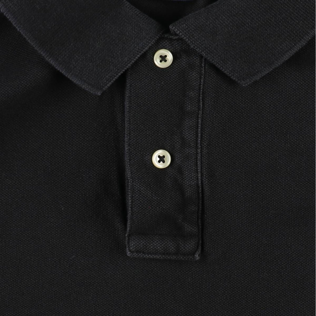 Ralph Lauren POLO RALPH LAUREN CUSTOM FIT Big Pony Short Sleeve Polo Shirt Men's L size cotton black type Vintage Second Hand