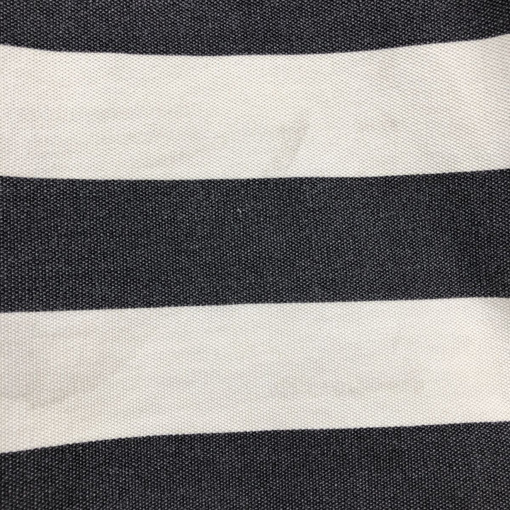 Fred Perry short-sleeved striped polo shirt, men's size L (approx.) cotton Charcoal Vintage Second Hand