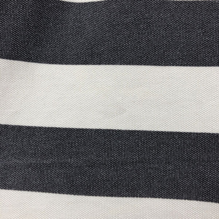 Fred Perry short-sleeved striped polo shirt, men's size L (approx.) cotton Charcoal Vintage Second Hand