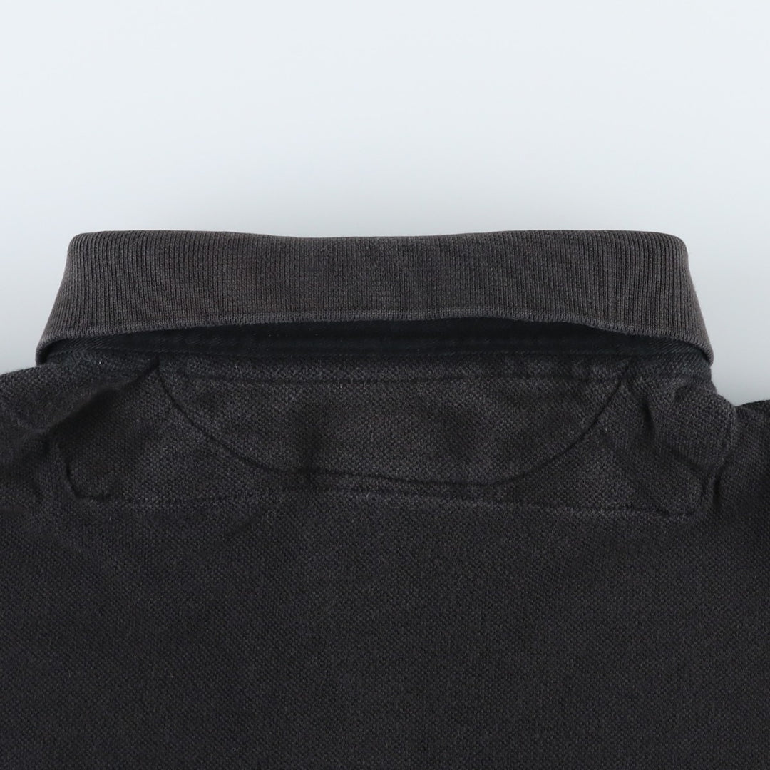 Ralph Lauren POLO by Ralph Lauren CUSTOM FIT Short-Sleeve Rugby Shirt, Men's Size XL (approx.) cotton black type Vintage Second Hand