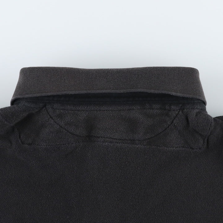Ralph Lauren POLO by Ralph Lauren CUSTOM FIT Short-Sleeve Rugby Shirt, Men's Size XL (approx.) cotton black type Vintage Second Hand